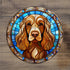 Cocker (Working) Brown Glass Suncatcher Worktop Saver